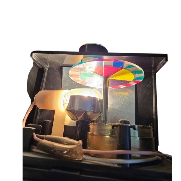 Hinged‎ Clock w/ NYC Skyline w/Twin Towers w/ Fiber Optic Color Changing Lights - Picture 5 of 11